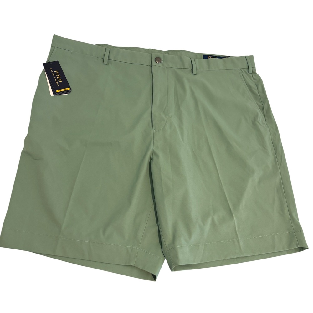 New Polo Ralph Lauren Performance Golf Shorts Men 42 Sage Green Stretch Sports